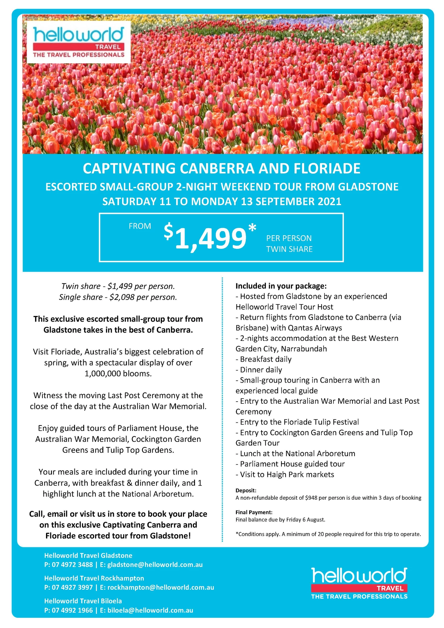 Captivating Canberra and Floriade