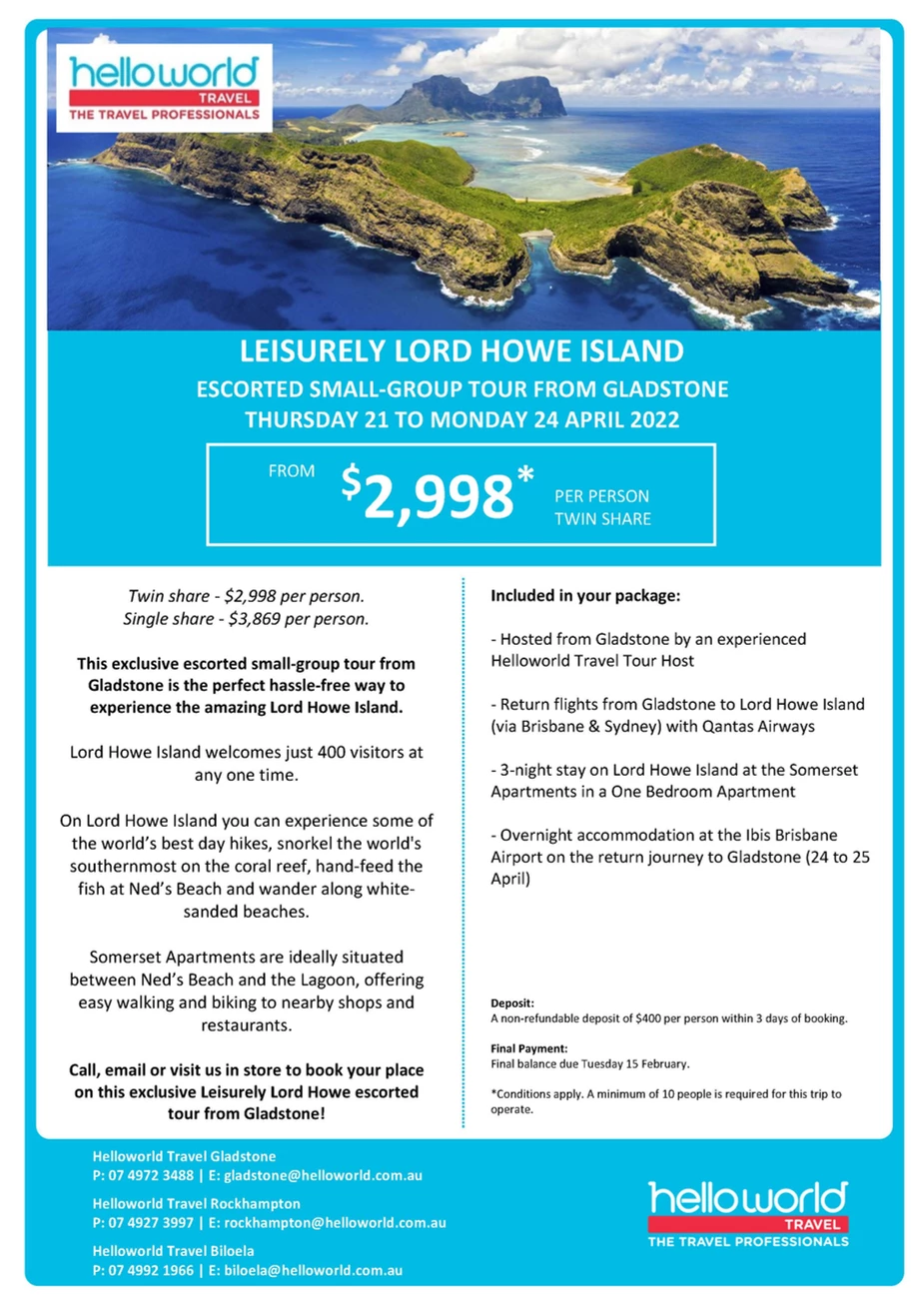 Leisurely Lord Howe Island