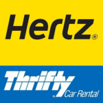 Hertz Thrifty hire cars logo