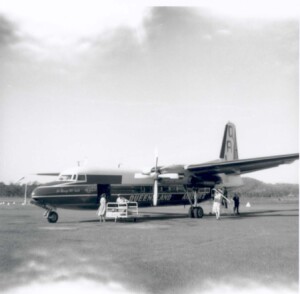 Plane airport opening 1957